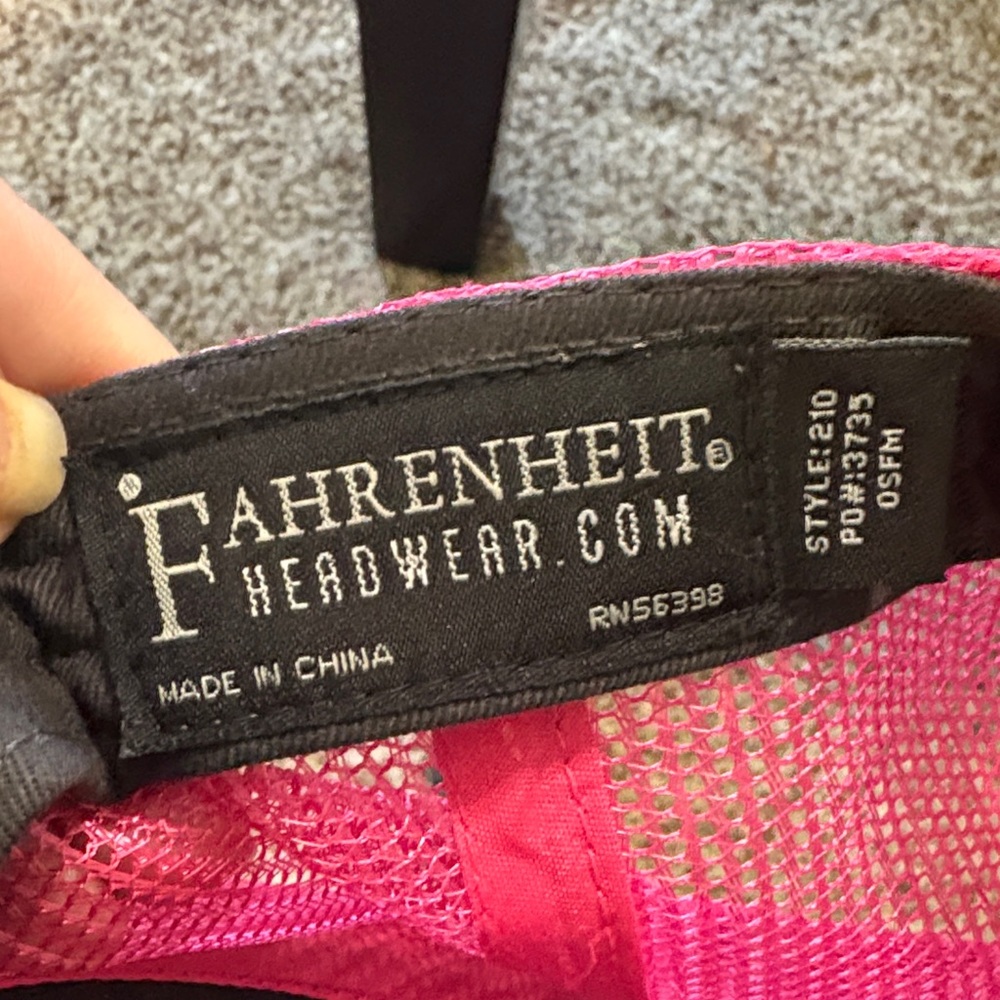 Nash Women's Gray  and Pink Mesh Baseball Hat - Picture 7 of 7